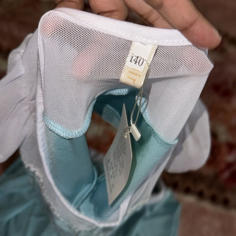 Kids Ice Princess swim Costume Blue and White size 140 - Picture 11 of 12